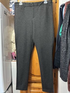 Elle Charcoal Gray Ponte Pants